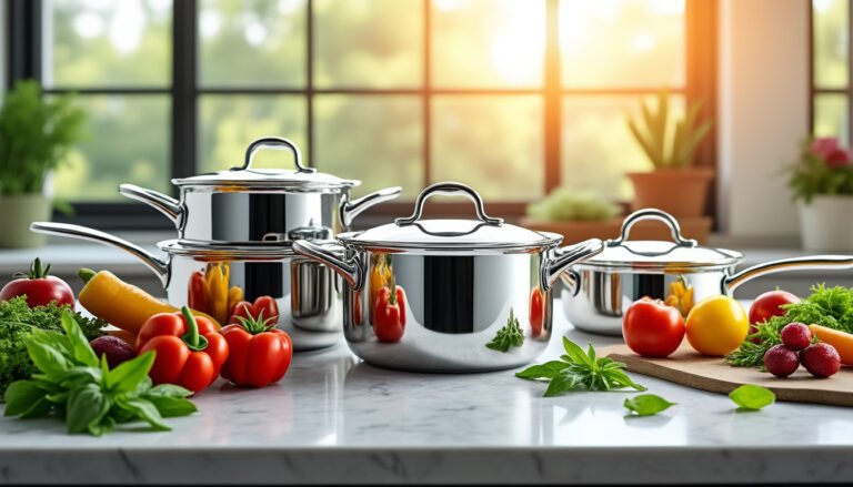 découvrez les nombreux avantages des poêles et casseroles lagostina en inox, dotées de couvercles hermétiques pour une cuisson douce et savoureuse. alliant design élégant et performance, ces ustensiles de cuisine garantissent une répartition homogène de la chaleur, préservant le goût et les nutriments de vos aliments. idéales pour les passionnés de cuisine saine, les casseroles lagostina sont votre allié pour des plats réussis.