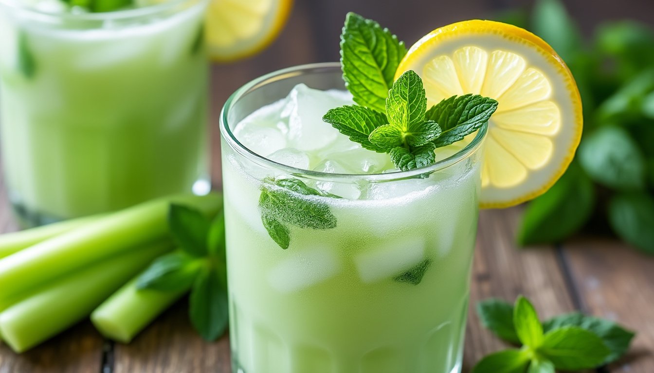 découvrez les nombreux bienfaits du jus de céleri, citron et menthe pour votre santé. ce mélange rafraîchissant est riche en nutriments, favorise l'hydratation, stimule la digestion et renforce le système immunitaire. intégrez-le à votre routine bien-être pour profiter d'un booster naturel de vitalité !