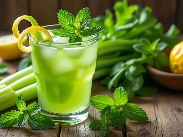 Les bienfaits du jus de céleri, citron et menthe pour votre santé