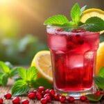 Les bienfaits du jus grenade-citron et menthe fraîche pour la santé