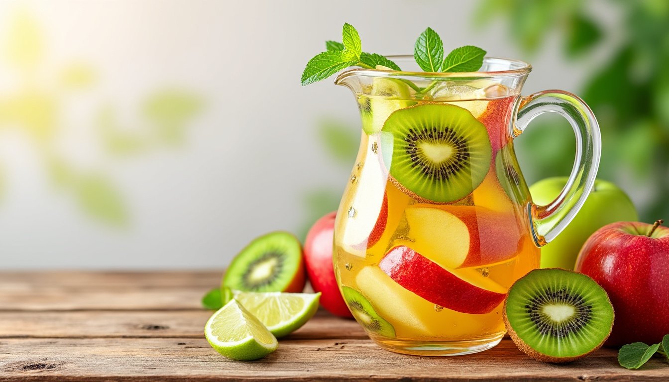 découvrez les incroyables bienfaits du jus kiwi-pomme et citron vert pour votre santé ! cette boisson revitalisante est riche en vitamines, antioxydants et minéraux essentiels qui renforcent votre immunité, améliorent votre digestion et boostent votre énergie. apprenez comment intégrer cette délicieuse recette dans votre quotidien pour profiter de ses atouts naturels.