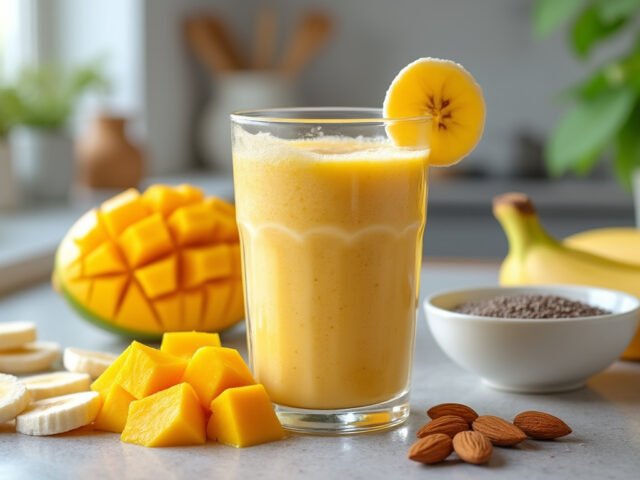 Les bienfaits du smoothie mangue-banane au lait de soja