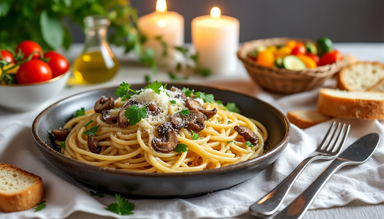 découvrez notre délicieuse recette de pâtes carbonara végétariennes, alliant la richesse de la crème à la saveur unique du tofu fumé. une alternative savoureuse et saine aux classiques, parfaite pour les amateurs de cuisine végétale.