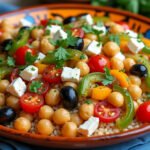 Poêlée de pois chiches et légumes façon méditerranéenne