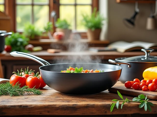 Poêles et casseroles De Buyer en acier carbone pour une saisie parfaite des aliments