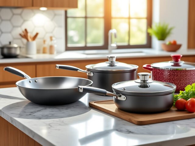Poêles et casseroles Kenwood pour une cuisson rapide et uniforme
