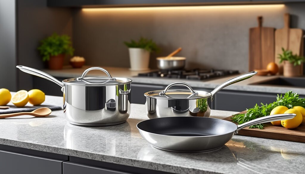 découvrez la collection de poêles et casseroles meyer en acier inoxydable, conçues pour offrir une cuisson professionnelle. profitez de performances exceptionnelles et d'une durabilité remarquable pour sublimer vos plats au quotidien.