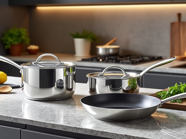 Poêles et casseroles Meyer : l&rsquo;acier inoxydable pour une cuisson professionnelle