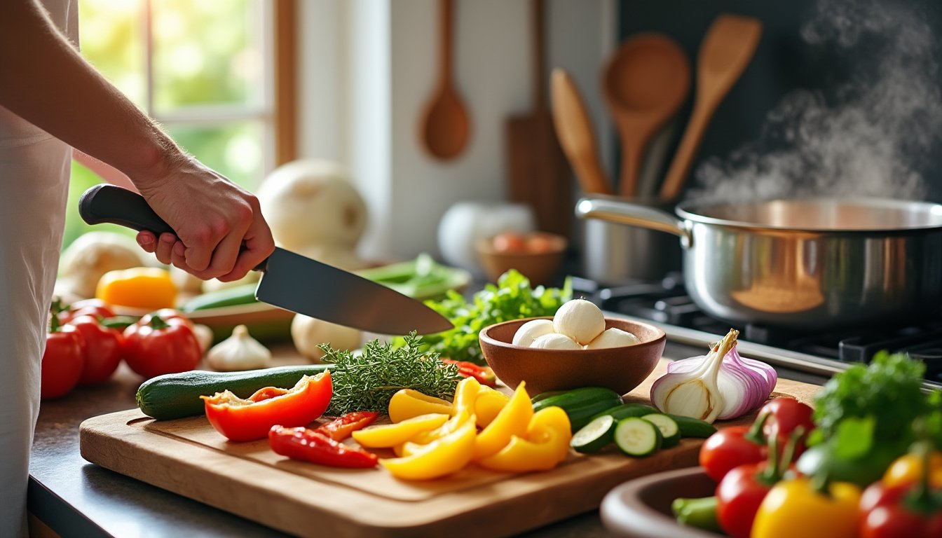 découvrez la recette authentique de la ratatouille traditionnelle, sublimée par les arômes des herbes de provence. un plat savoureux et coloré qui met en valeur les légumes d'été dans une harmonie de saveurs méditerranéennes.