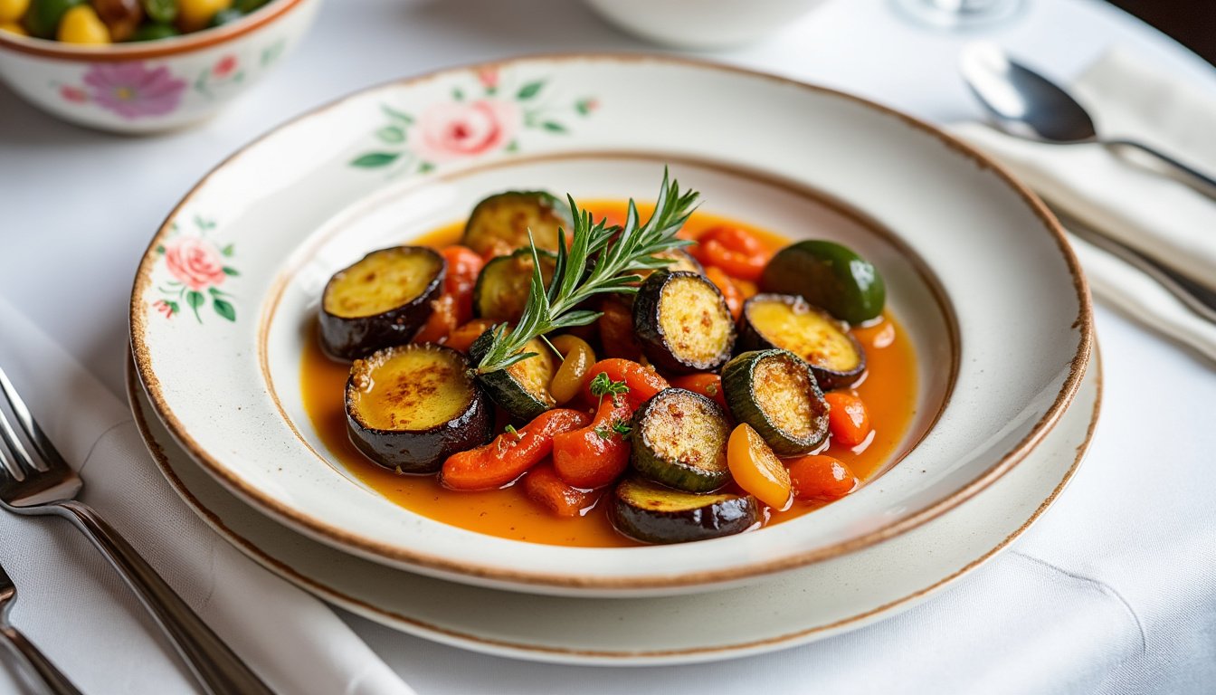 découvrez notre recette de ratatouille traditionnelle aux herbes de provence, un plat savoureux et coloré qui met en valeur les légumes du jardin. parfaite pour accompagner viandes et poissons ou à déguster seule, elle apportera une touche de soleil dans votre assiette.