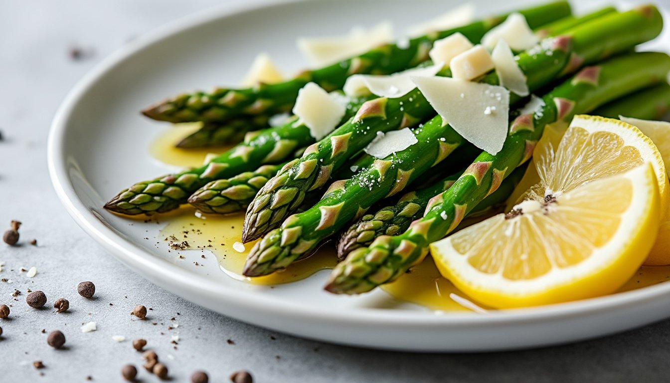 découvrez notre recette fraîche et savoureuse de salade d'asperges, parmesan et citron. parfaite pour vos repas légers ou comme accompagnement, cette salade allie la douceur des asperges croquantes à la richesse du parmesan et à la fraîcheur du citron. à déguster sans modération !