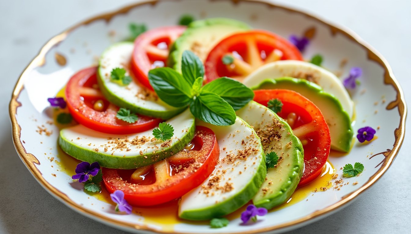 découvrez notre savoureux tartare de tomates, avocat et mozzarella, une recette fraîche et légère qui allie la douceur de l'avocat, la fraîcheur des tomates et la crémeux de la mozzarella. parfait pour une entrée élégante ou un plat estival !