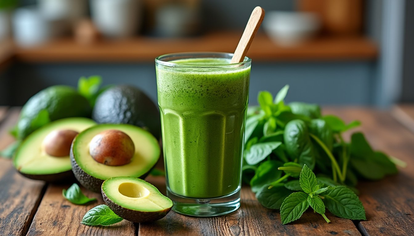 découvrez les bienfaits du smoothie avocat-épinard et graines de lin : une recette délicieuse et nutritive pour booster votre énergie et votre santé. apprenez à préparer ce mélange onctueux et frais, idéal pour un petit-déjeuner équilibré ou un en-cas revitalisant.