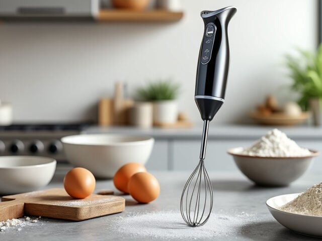 Batteur électrique Domo : un moteur puissant et des vitesses réglables pour vos recettes