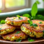 Beignets de courgettes à la menthe