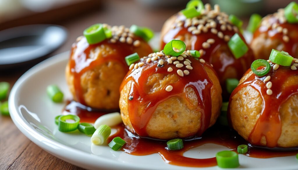 découvrez notre délicieuse recette de boulettes de tofu enrobées d'une savoureuse sauce teriyaki, parfaite pour un repas équilibré et gourmand. idéales pour les végétariens ou simplement pour varier les plaisirs, ces boulettes allient textures agréables et saveurs exotiques. à essayer sans tarder !