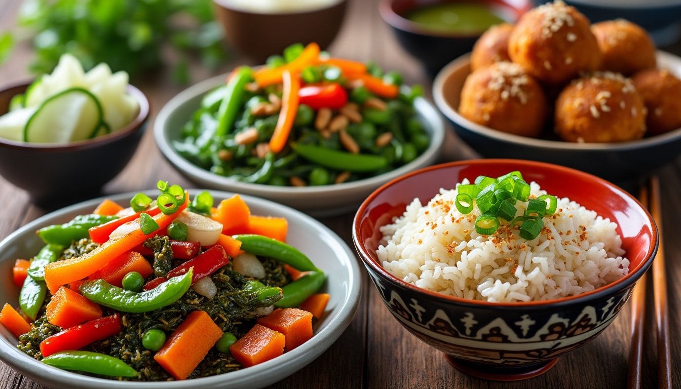 découvrez notre recette savoureuse de boulettes de tofu enrobées d'une délicieuse sauce teriyaki. parfaites pour un repas végétalien, ces boulettes allient protéines et saveurs exotiques, idéales pour une dßner gourmand et équilibré.