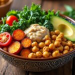 Buddha bowl aux pois chiches et patate douce