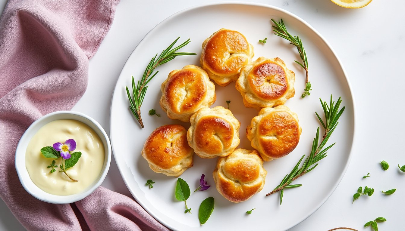 découvrez une délicieuse recette de cannelés salés aux herbes et parmesan, idéale pour un apéritif réussi ou un repas léger. ces petits gâteaux moelleux, relevés d'herbes parfumées et de fromage savoureux, séduiront vos invités par leur goût incomparable et leur texture unique.