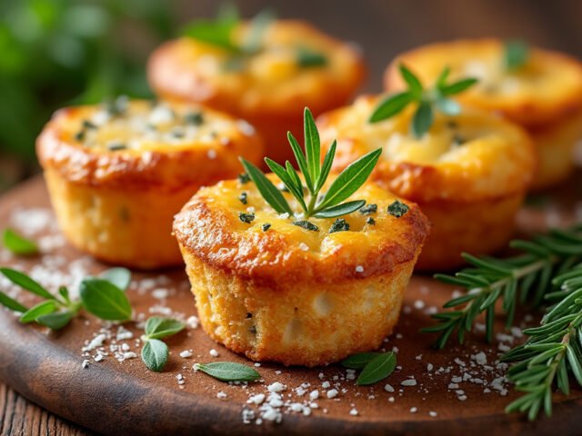 Cannelés salés aux herbes et parmesan