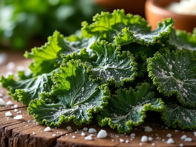 Chips de kale au parmesan