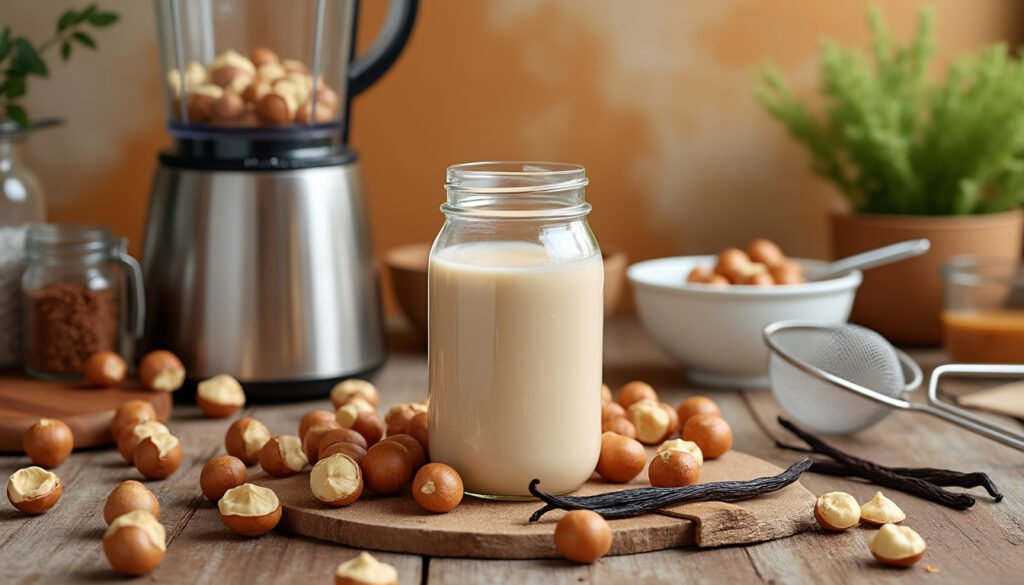 découvrez notre recette facile pour préparer du lait de noisette maison à la vanille. apprenez les étapes simples pour réaliser cette délicieuse boisson végétale, riche en saveurs et parfaite pour vos smoothies ou cafés. offrez-vous un goût authentique tout en prenant soin de votre santé !