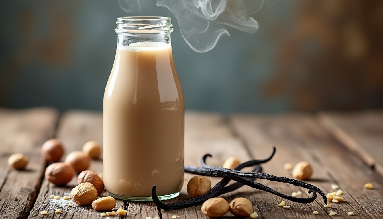 découvrez notre recette simple et rapide pour préparer du lait de noisette maison à la vanille. apprenez à allier goût et santé en créant une boisson végétale délicieuse et parfumée, parfaite pour vos petits-déjeuners ou en-cas.