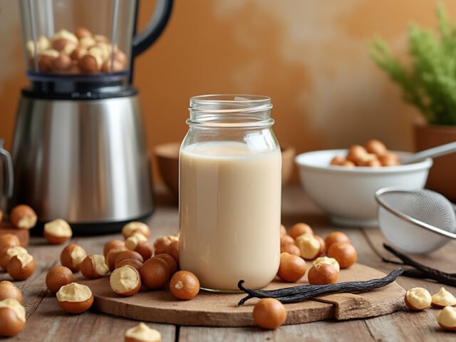Comment préparer du lait de noisette maison à la vanille