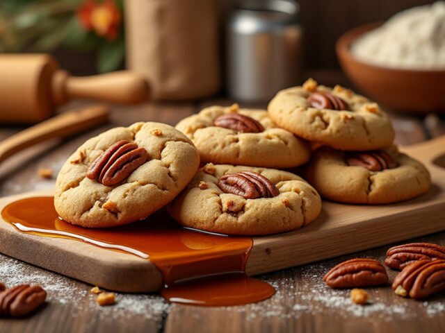 Cookies aux noix de pécan et sirop d’érable