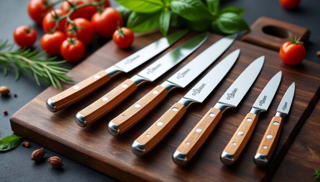 découvrez les couteaux de cuisine ballarini, alliant durabilité et élégance grâce à leurs manches en bois. parfaits pour les chefs à domicile et les professionnels, ces couteaux offrent une précision de coupe exceptionnelle tout en ajoutant une touche naturelle à votre cuisine. faites le choix de la qualité et du style!
