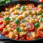 Crumble salé de tomates et parmesan