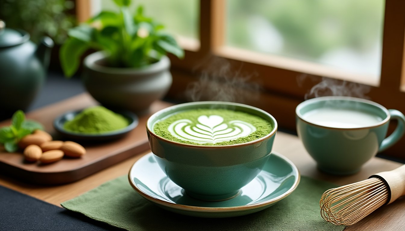 découvrez les secrets du thé matcha au lait végétal : un voyage gustatif aux mille bienfaits pour votre santé. explorez des recettes savoureuses et apprenez à préparer cette boisson revitalisante qui allie plaisir et bien-être.