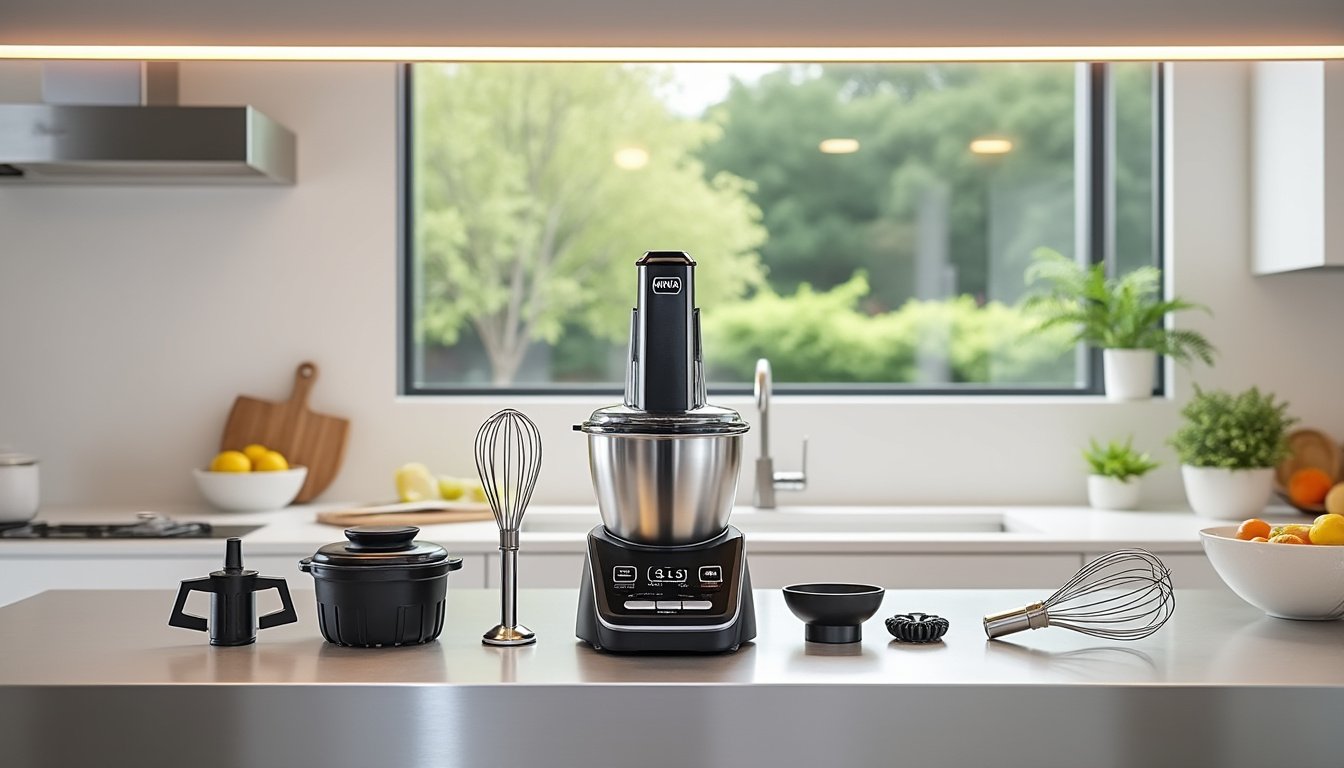 découvrez le batteur électrique ninja, équipé d'un moteur haute performance et d'accessoires variés, idéal pour réaliser toutes vos préparations culinaires avec succès. profitez de sa puissance et de sa polyvalence pour faciliter votre expérience en cuisine.