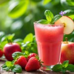 Découvrez les bienfaits du jus pomme-fraise et basilic pour votre santé