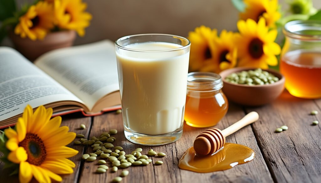 découvrez les bienfaits du lait de tournesol et du miel pour votre santé. apprenez des astuces pratiques pour les intégrer facilement dans votre alimentation quotidienne et profiter de leurs propriétés nutritives.