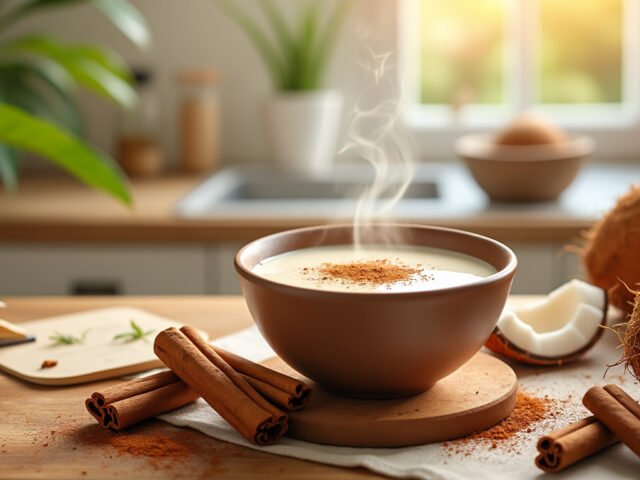 Le lait de coco chaud à la cannelle : bienfaits et recettes