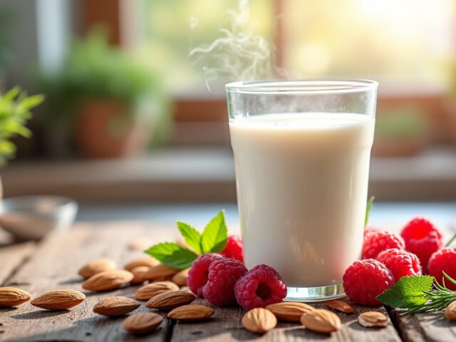 Les bienfaits du lait d&rsquo;amande et framboise pour votre santé