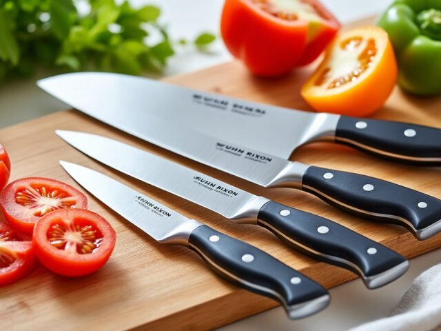 Les couteaux de cuisine Kuhn Rikon : performance et revêtement antiadhésif pour une coupe sans effort