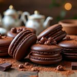 Macarons végétariens au chocolat