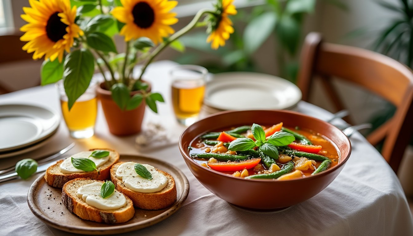 découvrez notre savoureuse recette de minestrone aux légumes et haricots blancs, un plat réconfortant et nutritif. idéal pour un repas sain et convivial, ce mélange de légumes frais et de haricots crémeux ravira les papilles de toute la famille.