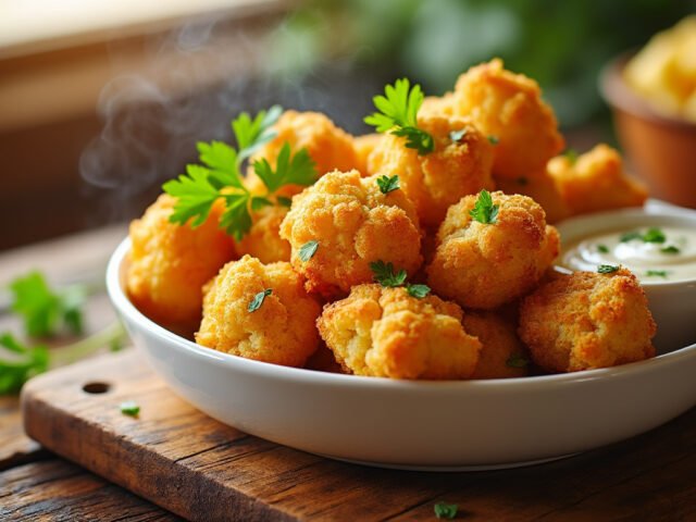 Nuggets de chou-fleur au four