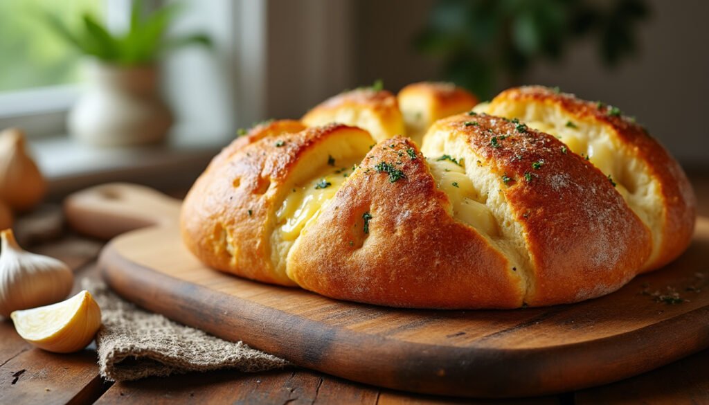 découvrez notre délicieuse recette de pain à l'ail et au fromage, parfaite pour accompagner vos plats ou en apéritif. savourez la fusion irrésistible de l'ail parfumé et du fromage fondant dans une croûte dorée. un régal simple et rapide à préparer qui ravira vos convives à coup sûr !