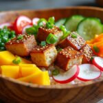 Poke bowl au tempeh et mangue