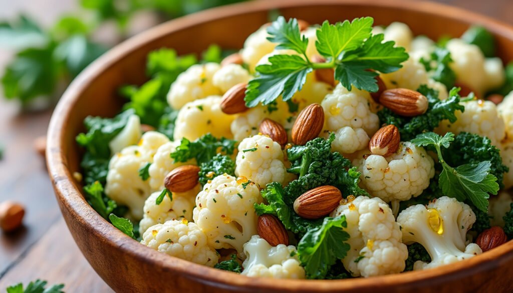 découvrez notre délicieuse salade de chou-fleur croquant et de noisettes grillées, un mélange savoureux et nutritif pour vos repas légers. idéale pour accompagner vos plats ou en tant que plat principal, cette recette allie fraîcheur et goût, tout en étant facile à préparer.