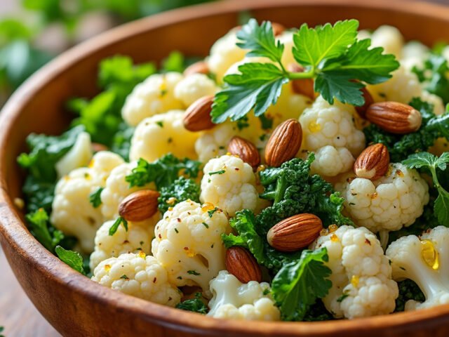 Salade de chou-fleur et noisettes