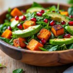 Salade de patates douces et avocat