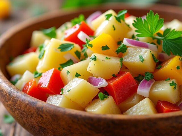 Salade de pommes de terre et persil