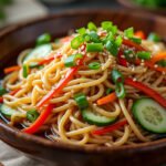 Salade de vermicelles et sauce soja