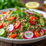 Taboulé de boulgour et légumes frais