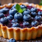 Tarte aux myrtilles et crème d’amande